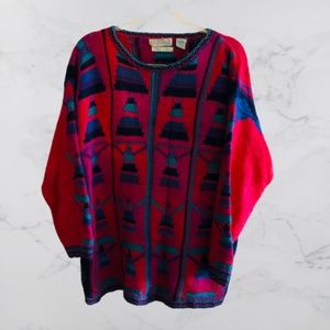 Segrets Sun Print Knitted By Hand Sweater